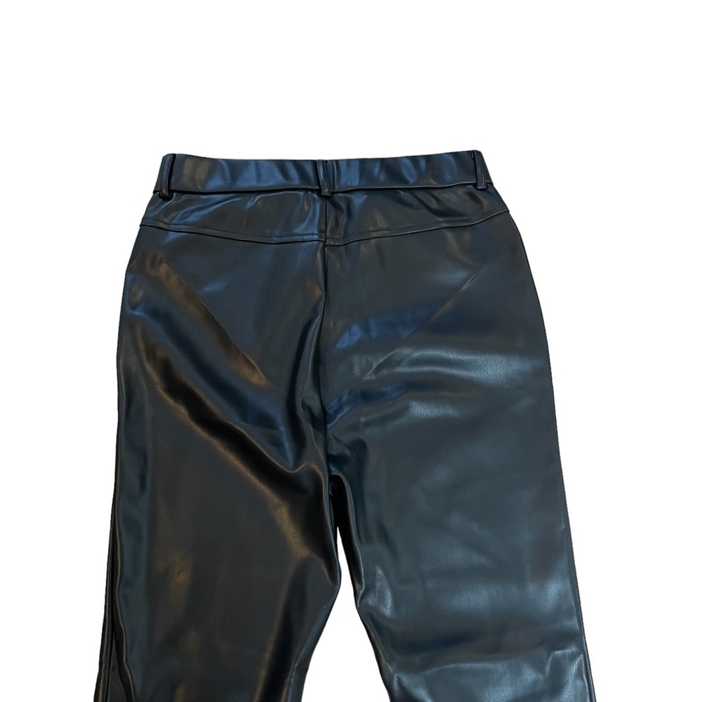 Truth by Republic Black Faux Leather High Rise Front Center Seam Pants Sz. 2 - Picture 6 of 9